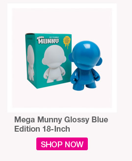 Mega MUNNY Glossy Blue.  Edition 18-inch.  Shop Now